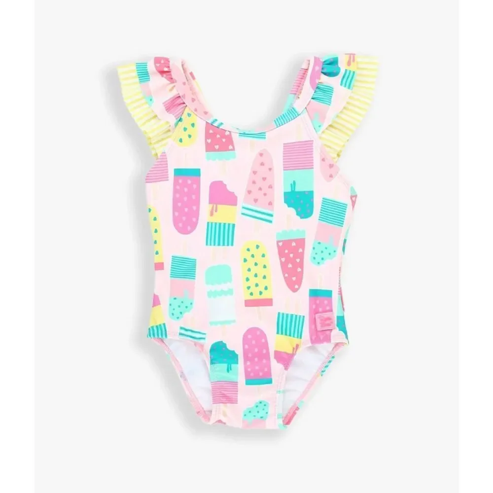 Ruffle butt swimsuit V-Back One Piece popsicles 12-18 months - Picture 1 of 7